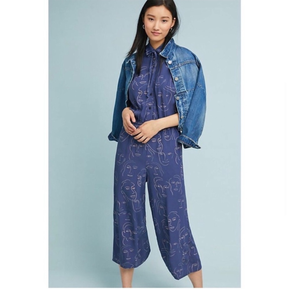 Anthropologie Corey Lynn Calter Malia Cropped Wide-Leg Jumpsuit